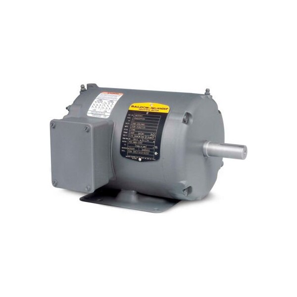 Baldor-Reliance Motor NM3542, .75HP, 1750RPM, 3PH, 60HZ, 56, 3514M, TENV, F1